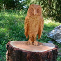 sculpture à la tronçonneuse